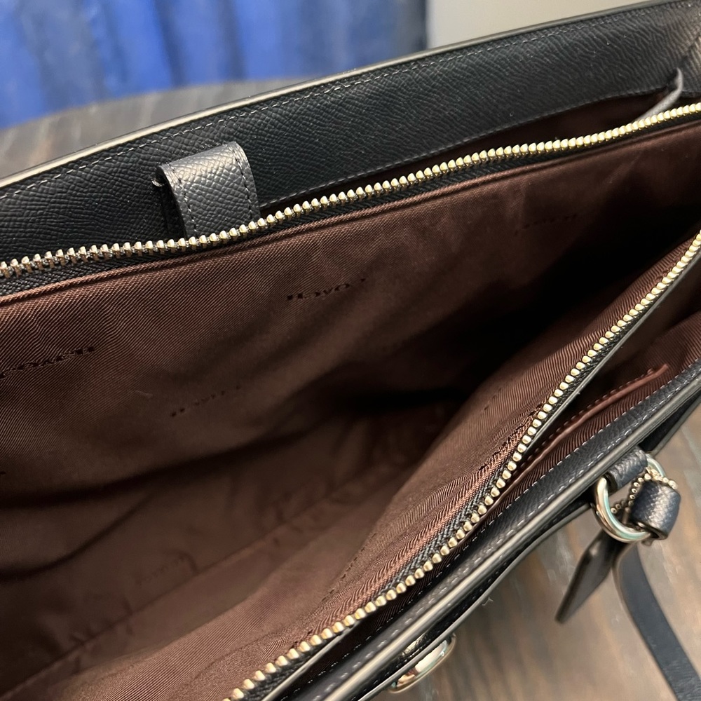 Coach Navy Folio Tote - Picture 5 of 12